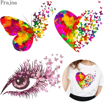 

Prajna Iron On Transfer Vinyl Heat Transfer Patches For Clothes Stripes Butterfly PVC Patches Stickers On Clothes DIY Applique