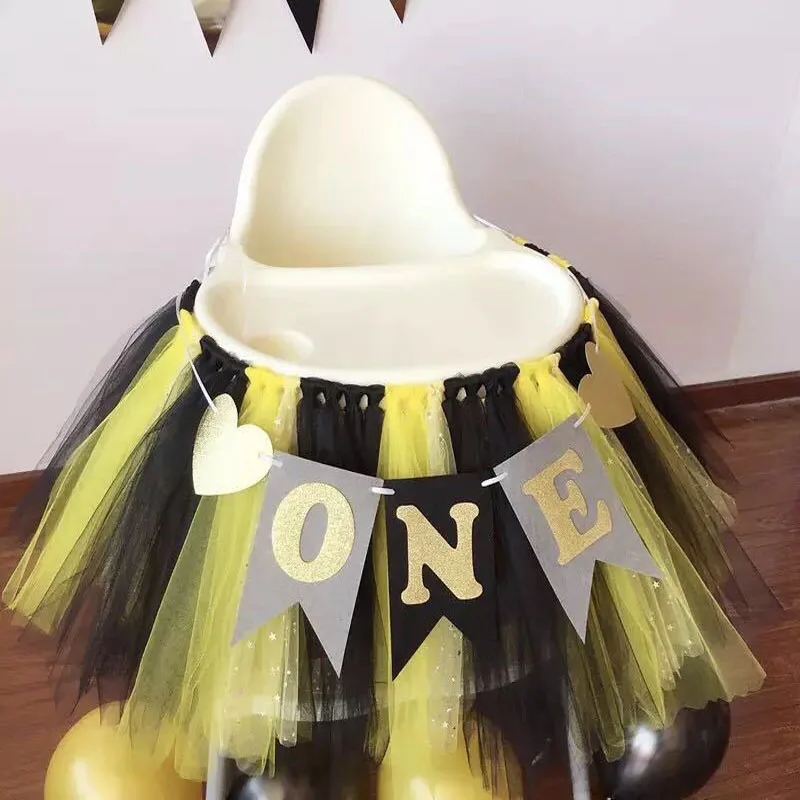 Платье пачка Тюлевая &quotюбка&quot на стол Baby Shower Свадебные украшения для стульчик