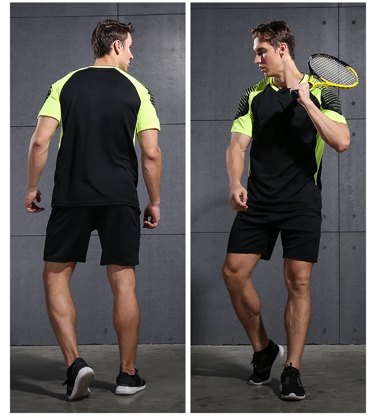 2019 новый летний мужской комплект спортивный костюм футболка с коротким рукавом + шорты комплект из двух предметов спортивный костюм