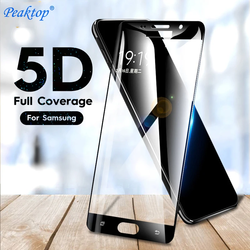

2pcs Peaktop Tempered Glass on for Samsung A5 A7 A3 2017 A6 2018 Protective Glass For Samsung J3 J5 J7 A5 2017 Screen protector