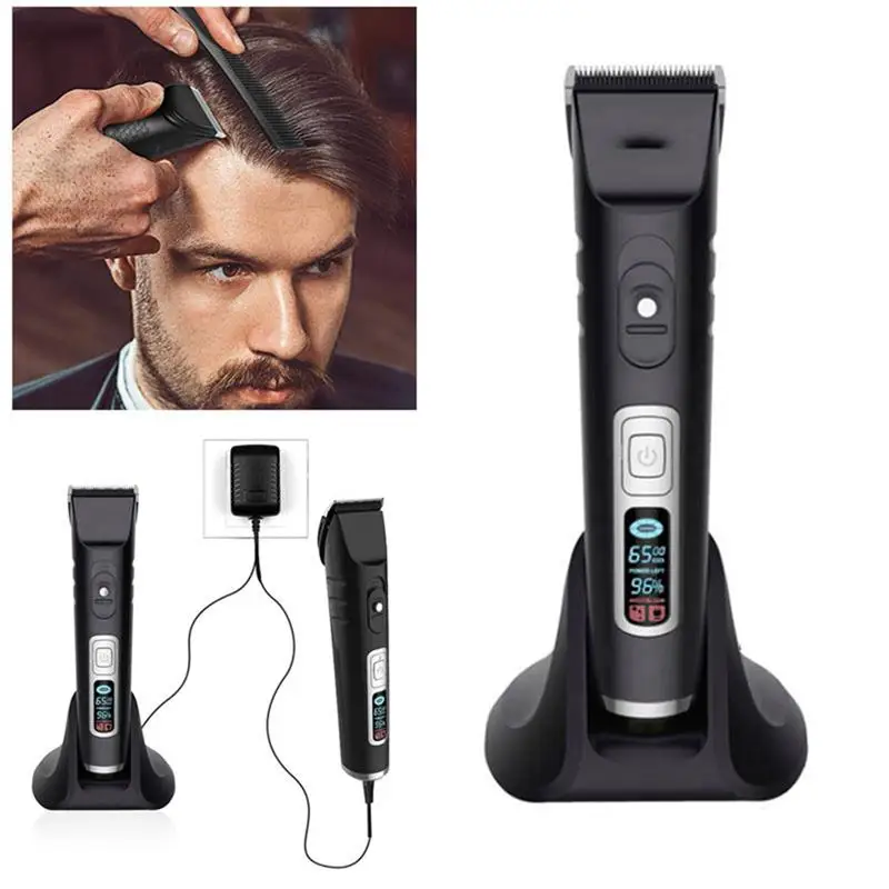 

Professional Multi-function LED Display Hair Clipper Set Waterproof Rechargeable Electric Hair Trimmer Barber Haircut Tools