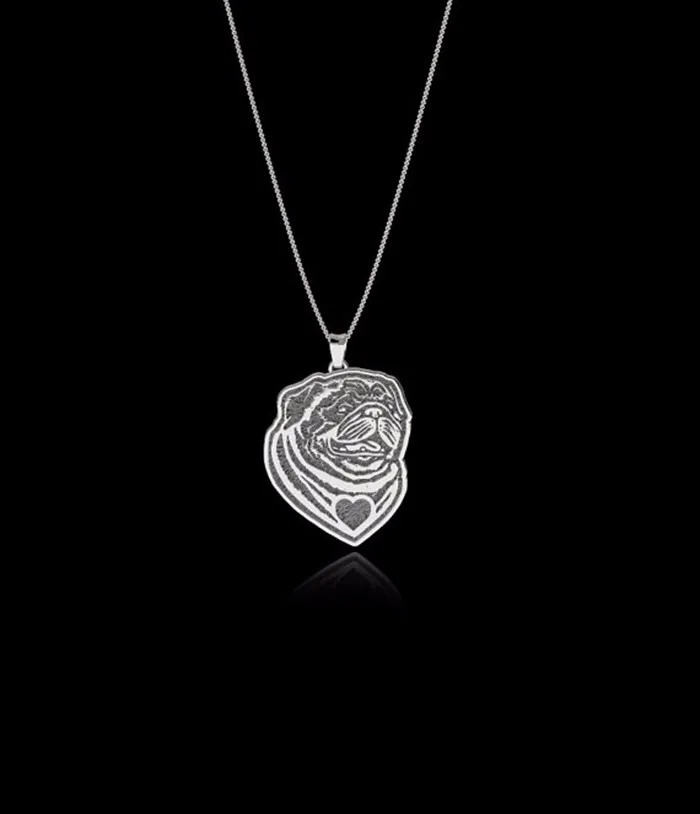 Pug Jewelry.pendant and necklace. Great for all the Dog, Puppy, and Pet Lovers