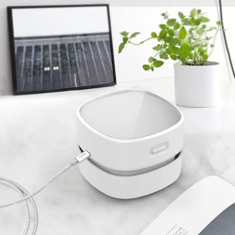 

Robot Vacuum Cleaner Mini Portable Desktop Keyboard Vacuum Cleaner USB Handheld Sweeping Robot