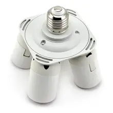 Горячая Распродажа 4 в 1 E27 переходник-разветвитель на две студийный Набор для фото светильник основание лампы держатель