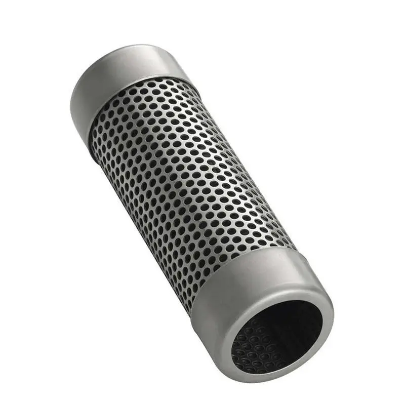 BBQ Stainless Steel Perforated Mesh Smoker Tube Filter Gadget Hot Cold Smoking