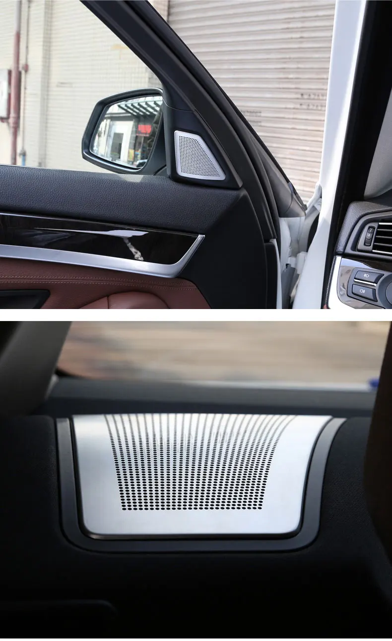 Для BMW F10 5 серия 2011- автомобильные аксессуары труба интерьер украшающее покрытие панель для укладки волос наклейки украшения люкс комплект 2 шт