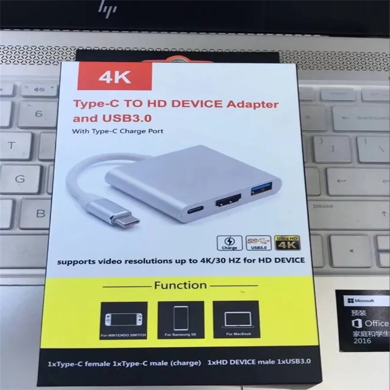 USB 3 1 Type C к 4K HDMI 0 концентратор порт для зарядки OTG адаптер Samsung galaxy S8/S8 PLUS и т. Д. Для