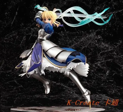 

Free shipping 1 pcs Fate/Stay Night Saber victory sword action figure toys tall 26cm set.Accept schedule advance order toy.