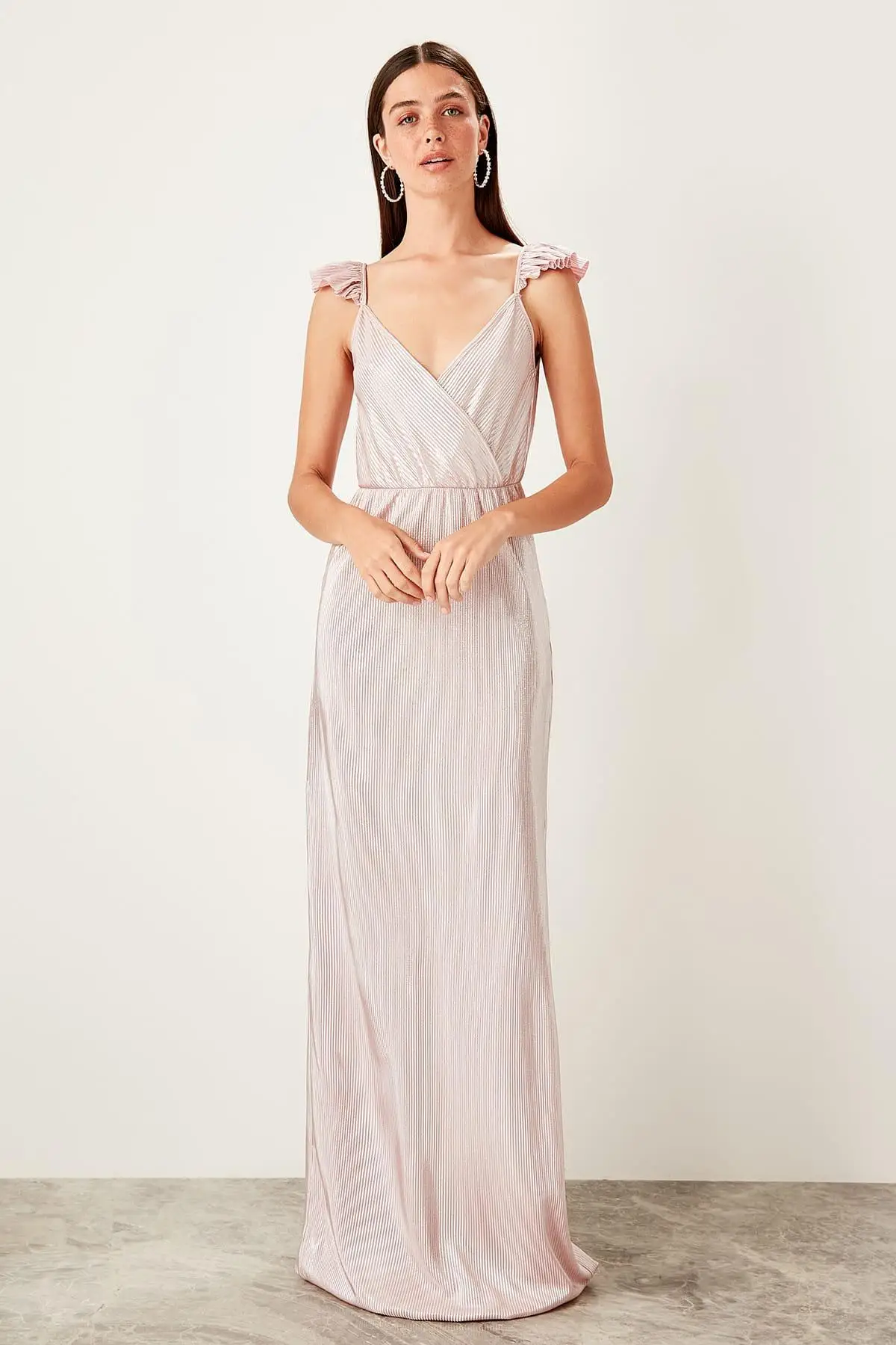 Trendyol Powder Strap Detail Dress TPRSS19EL0024 | Женская одежда