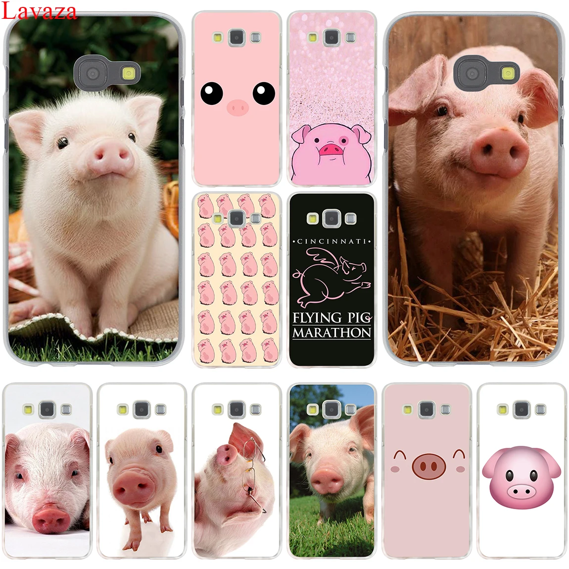 

Lavaza funny pig pigs cute lovely Case for Samsung Galaxy Note 10 + 9 8 A9 A8 A7 A6 Plus 2018 A3 A5 2015 2016 2017 Cover