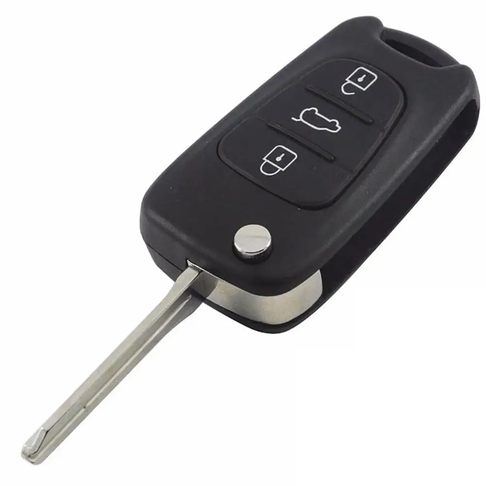 

3 Buttons Folding Remote Flip Key Shell Cover Case Replacement for Hyundai Kia