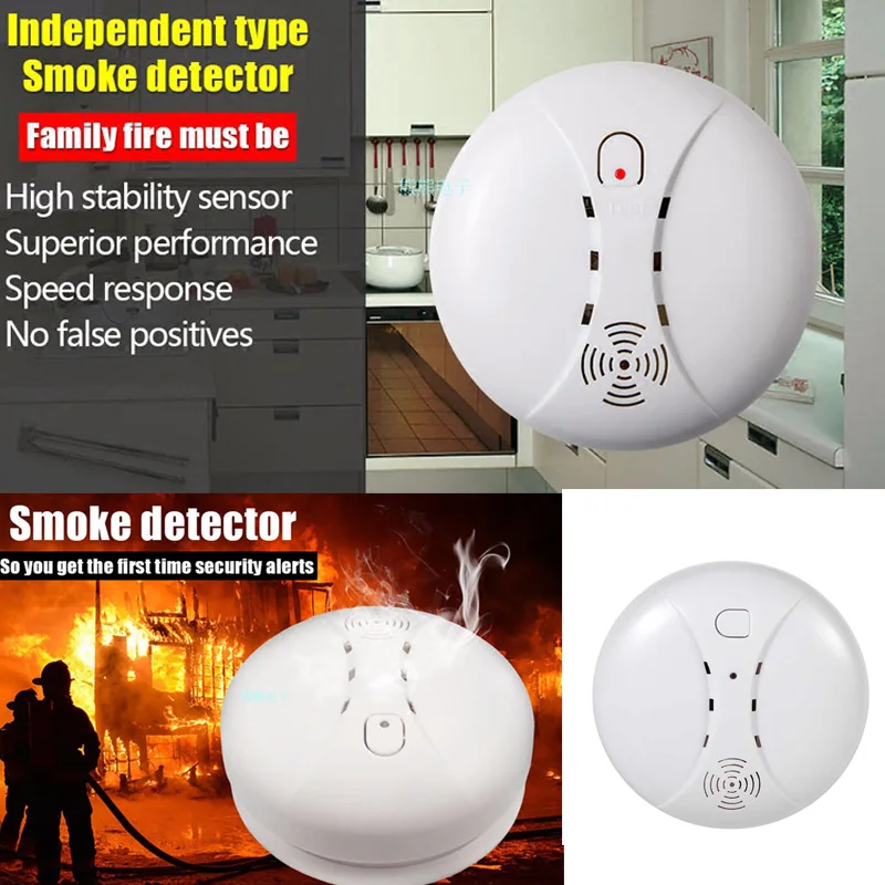 

Wireless Smoke Detector Portable Fire Protection Alarm Sensors For Home Security SL@88