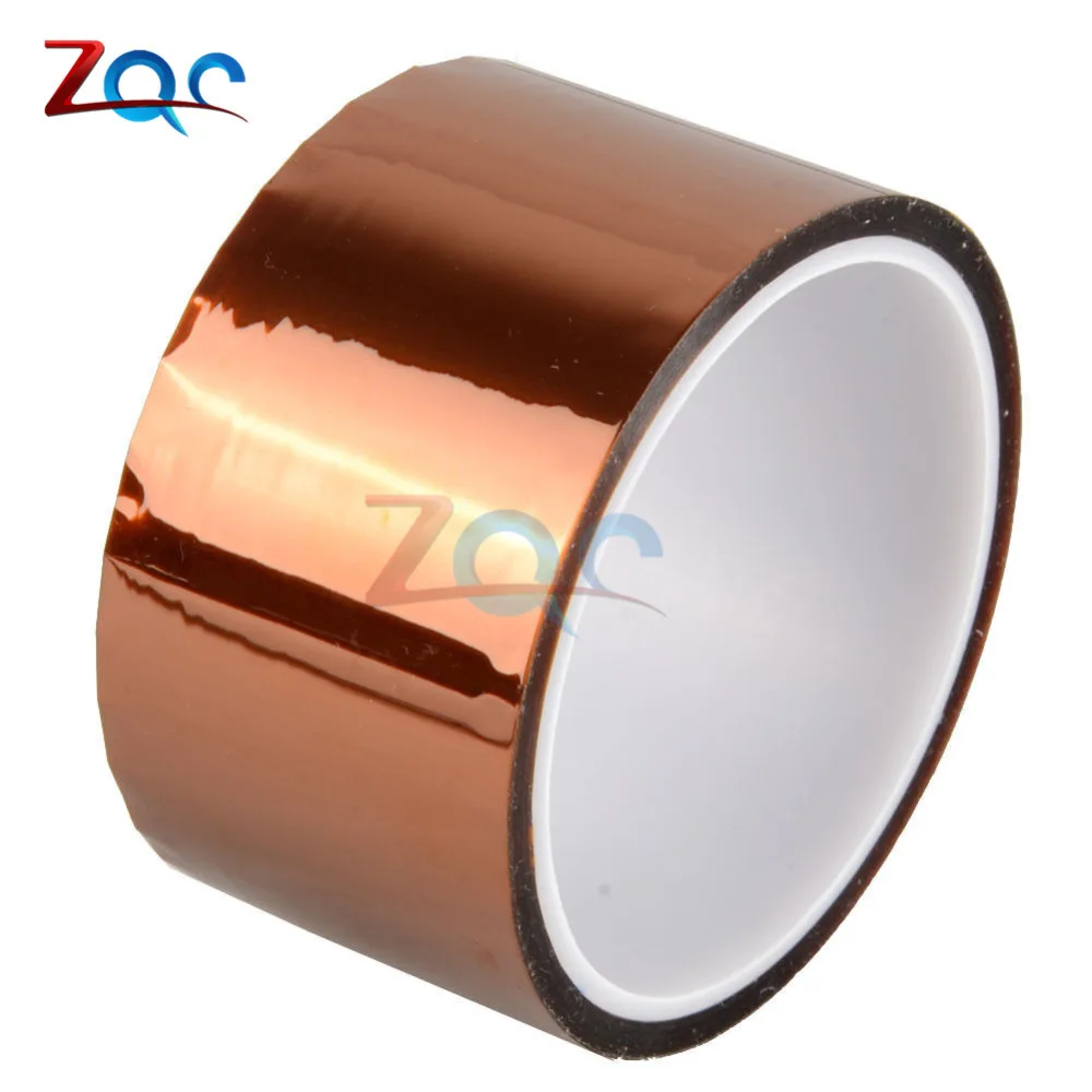 50mm 5cm x 30M Kapton Tape Sticky High Temperature Heat Resistant Polyimide 