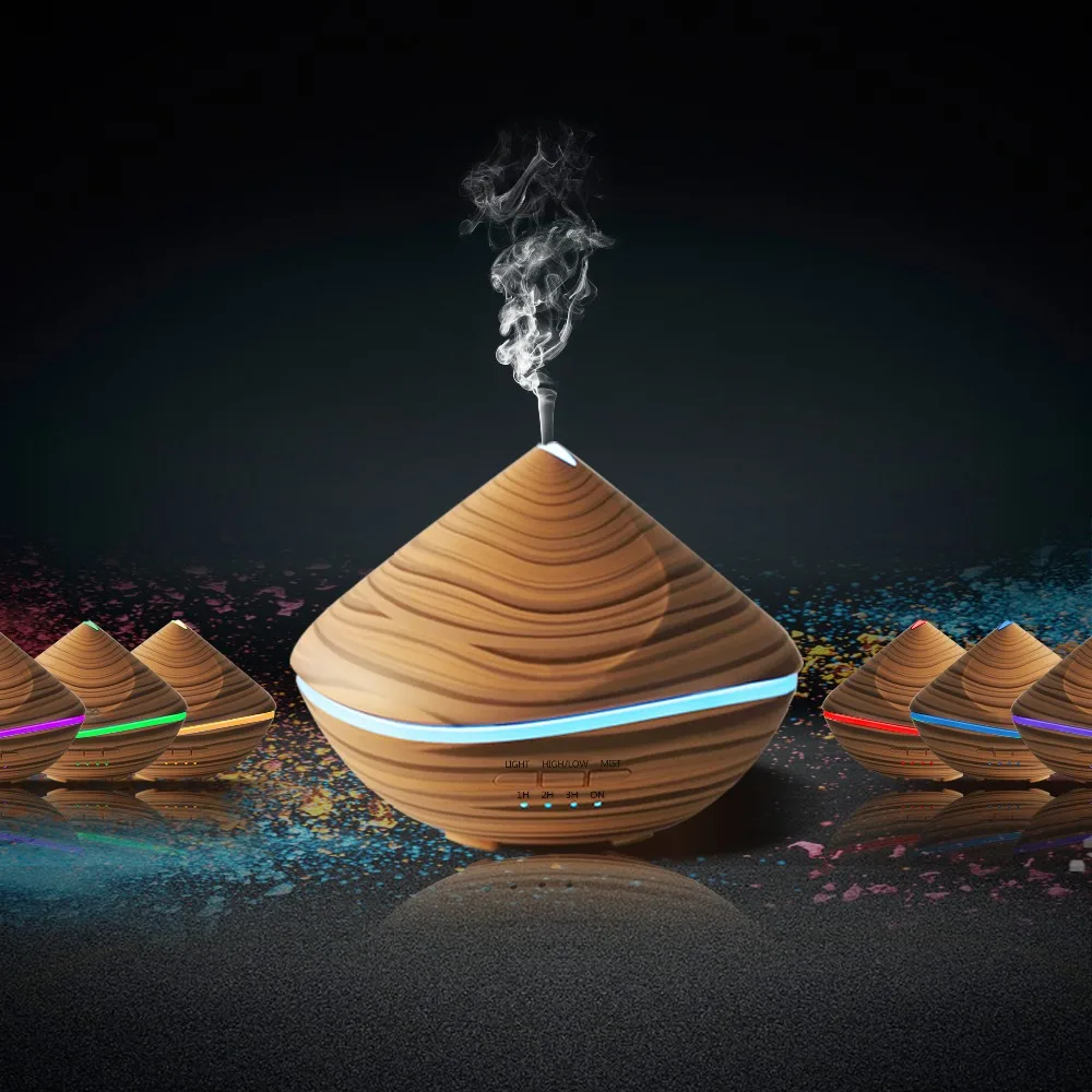 

500ML Aroma Essential Oil Diffuser Air Humidifier Essential Oils LED night Lights Air purifier for home office