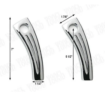 

Chrome 1" 25MM Handlebar 5.5" Risers For Fit Sportster XL883 1200 Dyna Wide Glide Bobber Road Kings Electra