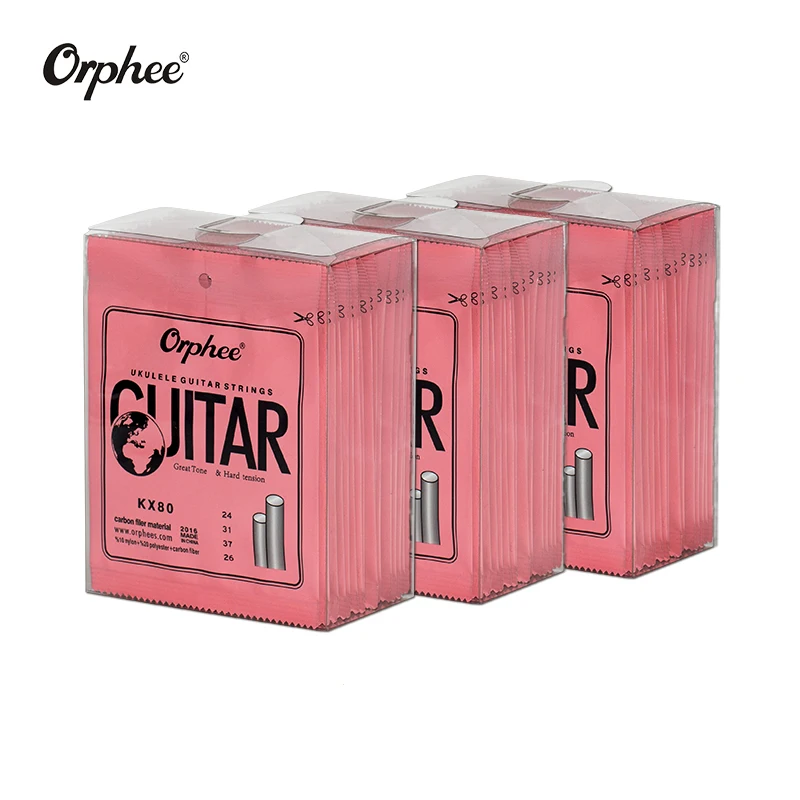 

free shipping 10 pcs orphee ukulele strings KX-80 great tone hard tension