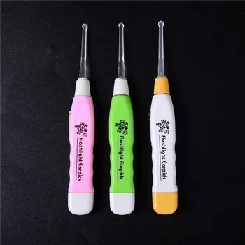 

3pcs Ear Spoon Light Baby Care Japanese Style Digging Luminous Dig Child Ears Cleaning With Light Earwax Spoon Ear Syringe