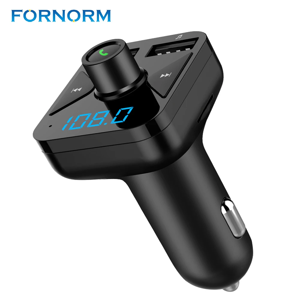 FORNORM Bluetooth MP3 с 3.4A Dual USB беспроводное зарядное устройство Поддержка TF карты U диск без потерь аудио воспроизведение