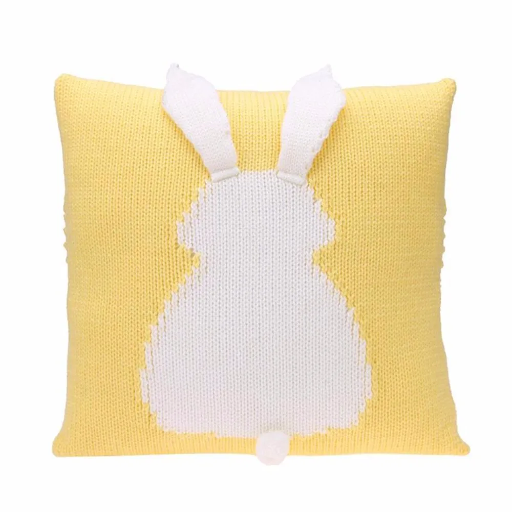 Lovely Cartoon 3D Rabbit Kids Chair Seat Cushion Cover Baby Knitted Sofa Bed Decorative Pillowcase Photography Props baby pillow Lovely Cartoon 3D Rabbit Kids Chair Seat Cushion Cover Baby Knitted Sofa Bed Decorative Pillowcase Photography Props baby pillow