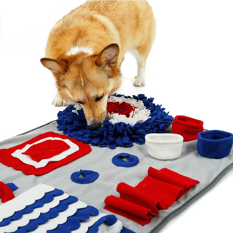 Коврик для домашних собак игрушка для домашних собак Smelling Mats снятие стресса головоломка забавная и мягкая собака коврик для сна удобный