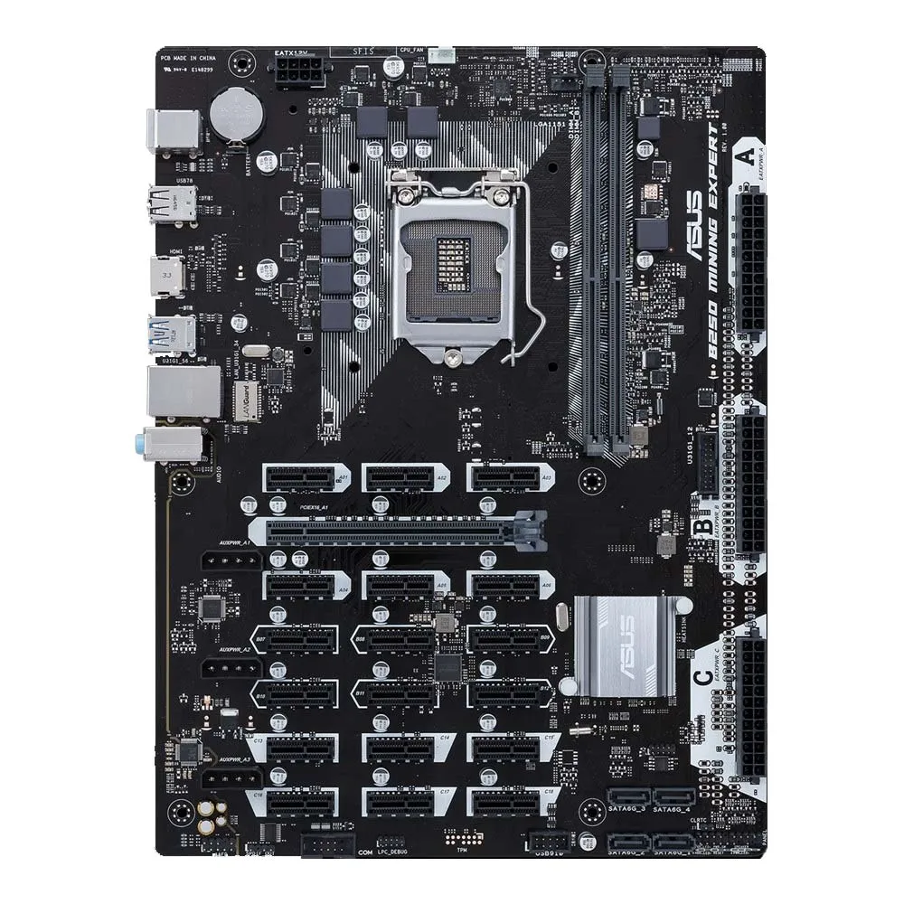 

100% NEW ASUS B250 MINING EXPERT original motherboard LGA 1151 DDR4 for i3 i5 i7 14NM 32GB 19 graphics B250 Desktop motherboard