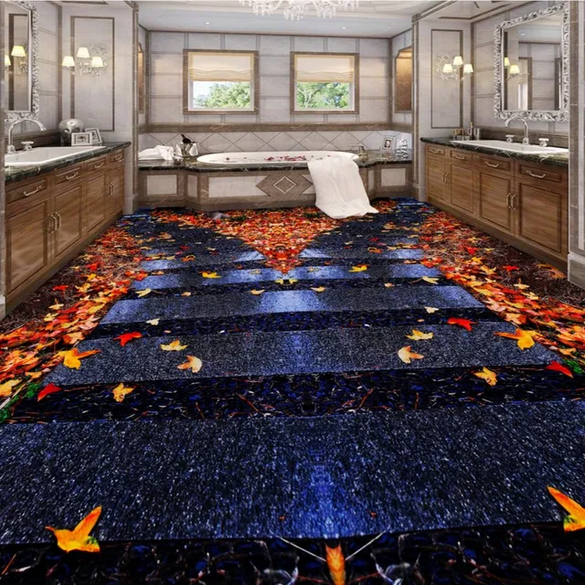 Gratis Verzending Toiletten badkamer fallen leaf vloeren Slaapkamer ... Gratis Verzending Toiletten badkamer fallen leaf vloeren Slaapkamer ...