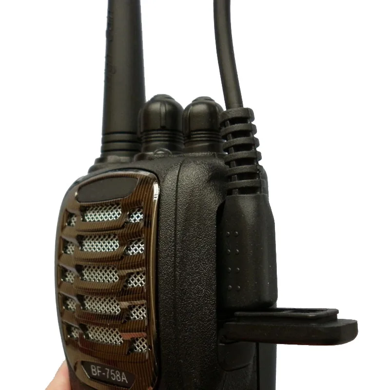 1x Dual Push To Talk PTT Earpiece Headset Accessories For Baofeng UV82 UV5R 888S