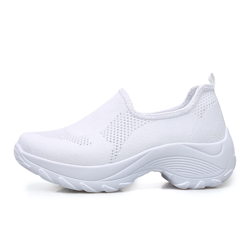 

New Summer Women's Air Cushion flat Platform Sneakers Ladies Mother Mesh Breathable Health Fitness Mesh Casual Shoes Plus Size
