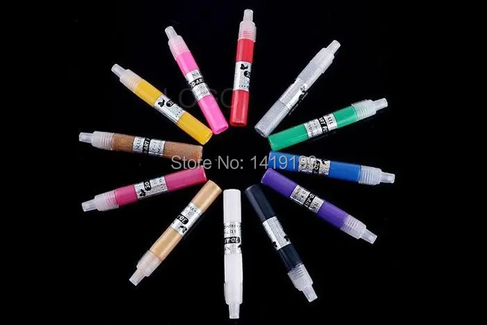 Whole Nail Art Pen Kits From China 5pcs New Candy Color 3d Nail Art Pen Hot Pro Polish Painting Dot Drawing Uv