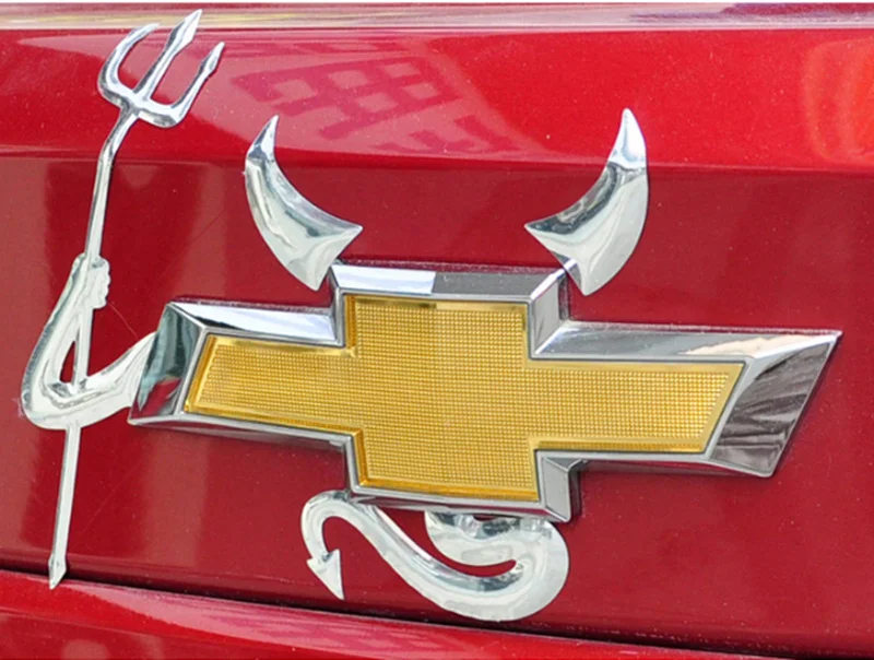 Автомобильный дизайн, 3D забавные наклейки на автомобиль, наклейки, маленький дьявол, ангел для Toyota Camry Highlander RAV4, корона, рейз, Королла, Vios, Yaris
