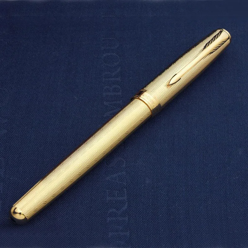 

Metal Gold Roller Ball Pen School Office Supplies Medium Point 0.5 mm Refill Ballpoint Signature Pen Stationery Pens for Writing