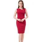 Cheap Good Summer Dress 2017 Plus Size 4XL Elegant Bodycon Dress Brief Pencil Dresses Solid Color Plus Size Women Clothing Vestidos