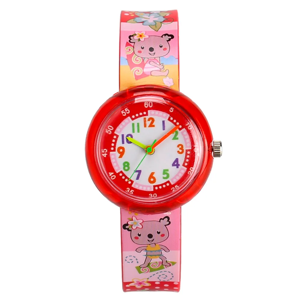 7 стиль животных популярные детские часы для студентов девочек мальчиков часы Повседневные детские часы свежие мягкие сестры детские наручные часы - Цвет: Bear