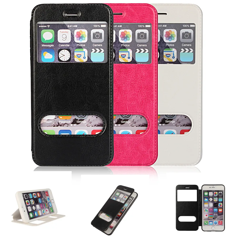 

Coque For iphone 5 5S 6 6S 6 Plus Leather Case ipone Cover Fundas Capa i 6 For i Phone 6Plus Thin Cell Cases Etui Accessory Bags