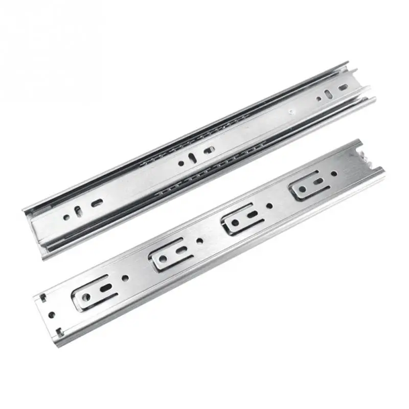 

Stainless Steel A Level Drawer Slide Three Tracks Drawer Rail Slide Kitchen Bath Door window Rail Ball Track 28"/10"/12"/14"/16
