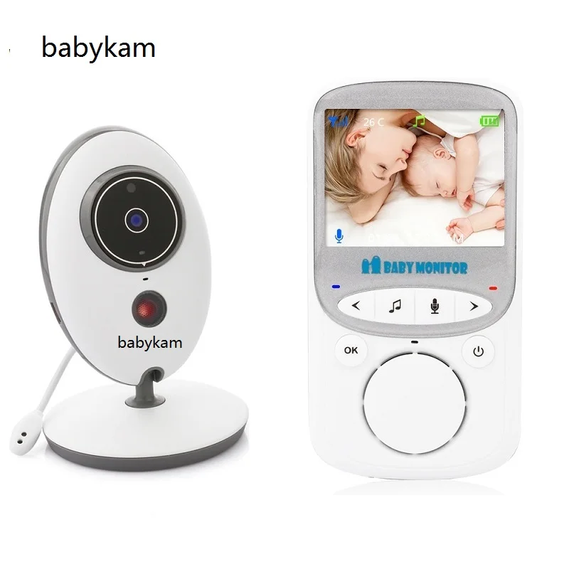 Babykam Баба электроники детектор Фетальный доплерометр vb605 с 2.4 дюймов ЖК-дисплей ИК Ночное видение домофон Температура монитор 8 колыбельные