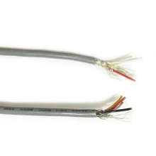 2 м UL2547 2 ядра 3 ядра экранированный кабель 28AWG экранированный сигнальный провод od2.8 мм серый Луженая Медь аудио кабель USB Дата провод