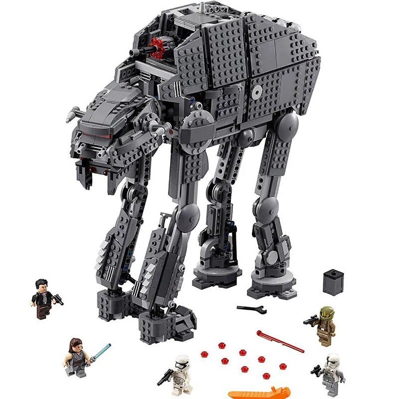 

New Bela 10908 Star Wars 9 Series First Order Heavy Assault Walker Building Block Bricks Compatible With 75189 For Chidlren toy