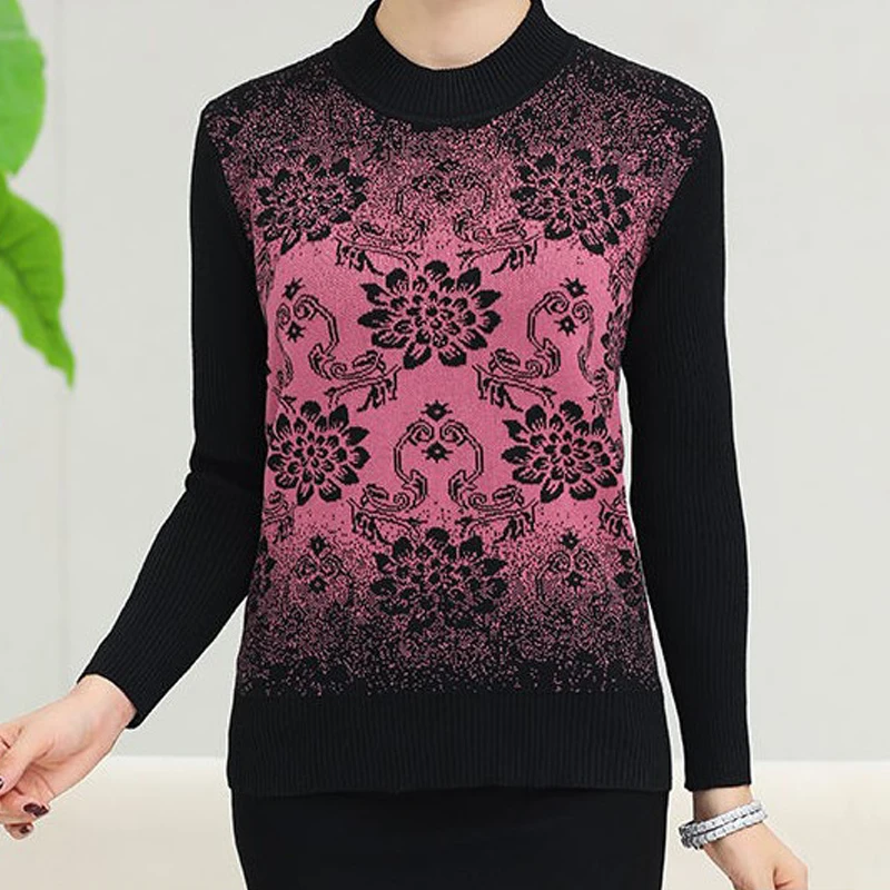 

New Spring Sweater Summer Women's Fashion Casual Warm Pullover Sweater Women's Sweaters Lage Size Loose Bottoming Shirt Tops