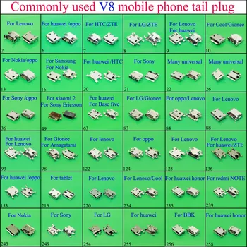 

mini micro usb jack connector socket charging Port V8 5pin 7pin for Samsung /HTC/ Lenovo /Huawei/ ZTE...mobile phone tablet pc
