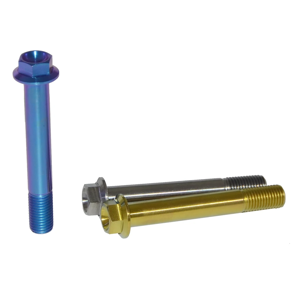 

M10 x (1.25mm) x 70mmlong 1.25 Pitch Ti Flange Hex Head Bolt 6 PCS