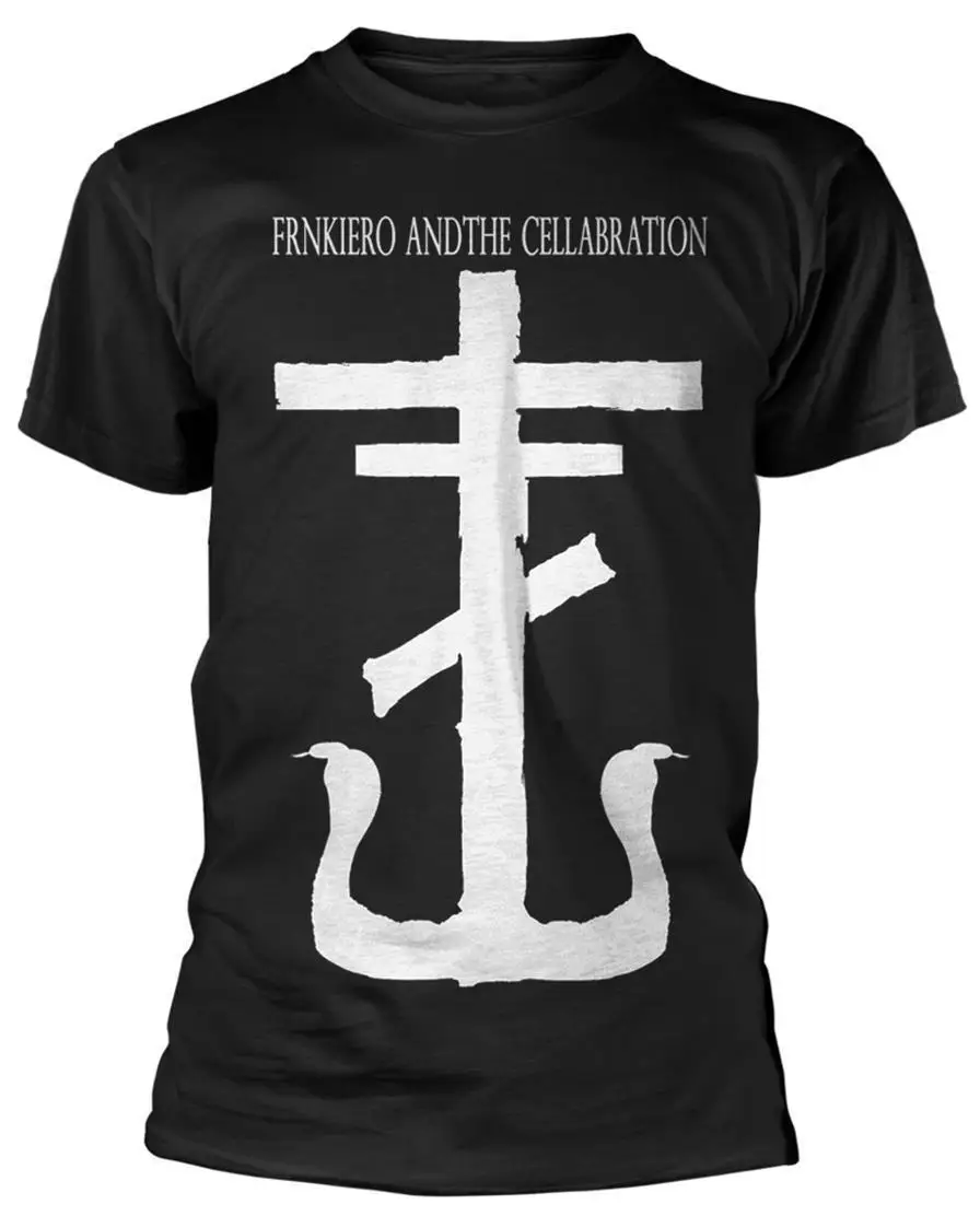 Frank Iero and The Cellabration 'Cross' T-Shirt Tees Men'S Clothing Big Size:S-XXxl Cotton T Shirts Cheap Wholesale Top Tee