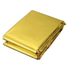 210 см X 160 см Походное Портативное аварийное одеяло для выживание на открытом воздухе наборы спасательных изоляционных штор спасательное оборудование серебро