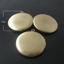 Товара, Латунный Медальон Фото Подвеска, 32 мм, анти-латунь цвет, ID18865