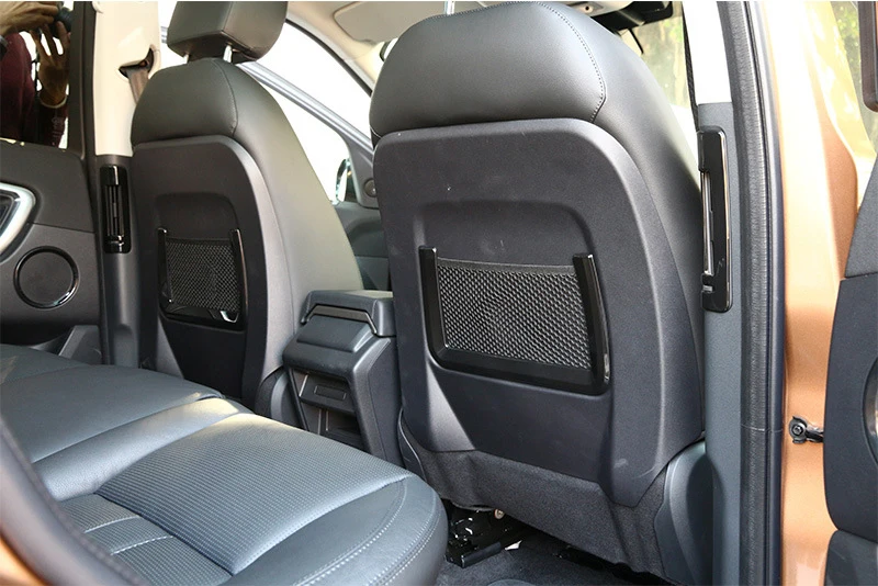 Интерьер автомобиля задний ряд заднем сиденье сетчатый мешок рамки Накладка для Land Rover Discovery Спорт Range Rover Evoque Sport автомобильные аксессуары