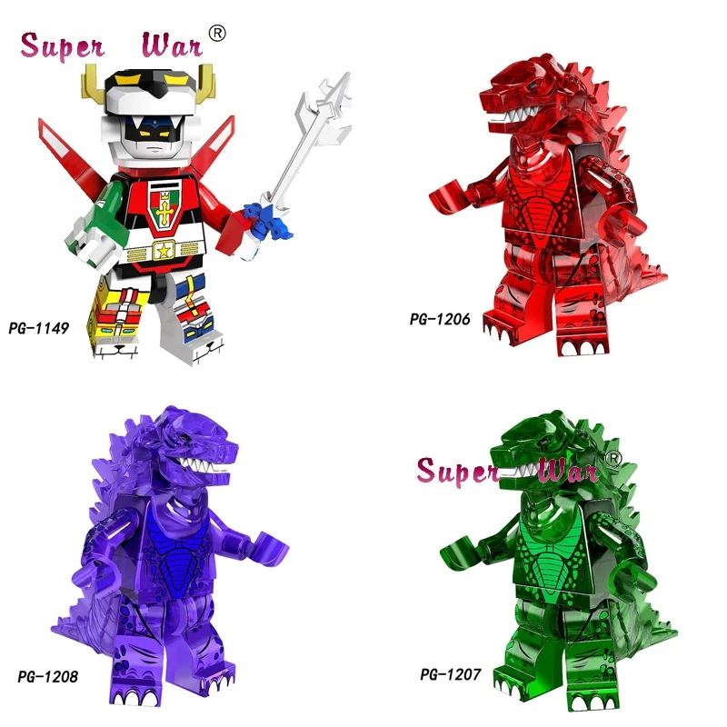 

Single The God of War King Kong Movie Series Voltron Team Godmars building blocks model bricks toys for children