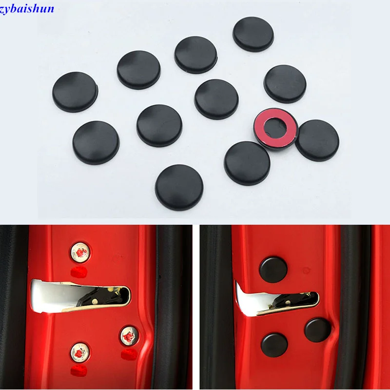 12 Pz Plastica Abs Car Interior Door Lock Vite Protector Cover Per Porsche Cayenne Macan Macan S Panamera Cayman Carrera