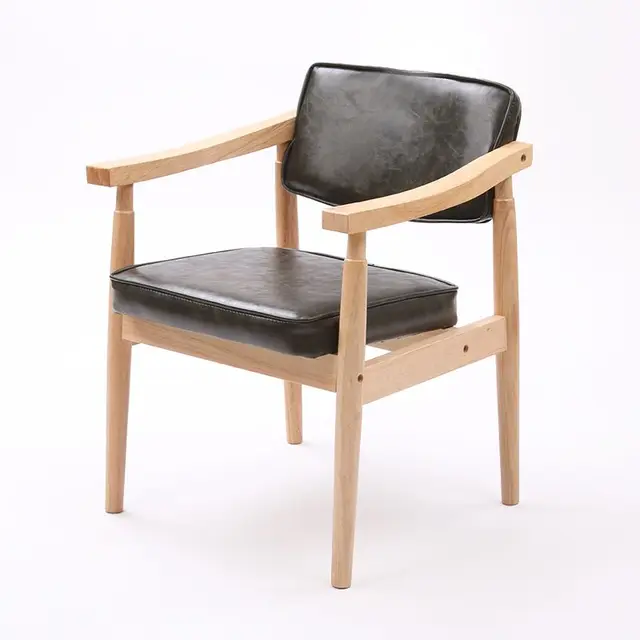 Nordic holz stühle gepolstert retro café stuhl einfache sofa hotel