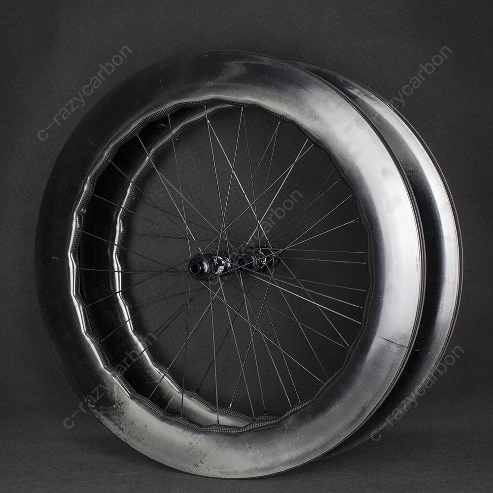 

Aerodynamic Road 808 Wheels Disc Brake with Swiss DT Novatec 411/412 Center lock/6 Bolts 80 Wheels Tubular and Tubeless