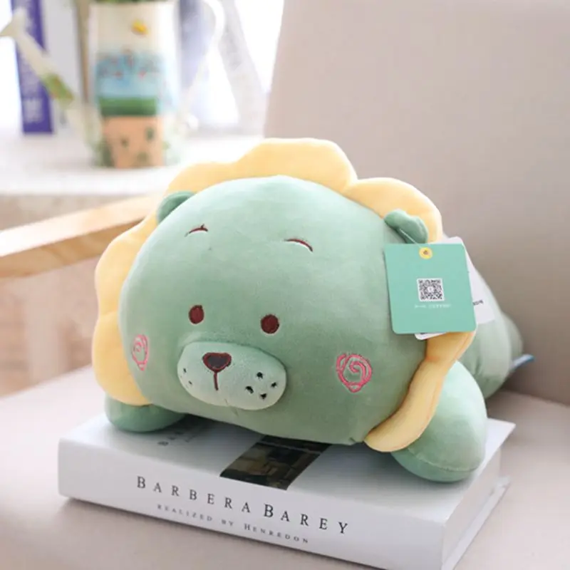 Nooer Cute Cartoon Lion Stuffed Plush Toys Soft Stuffed Animals doll Kawaii Lion Pillow Kids Baby Appease Doll Girls Gift